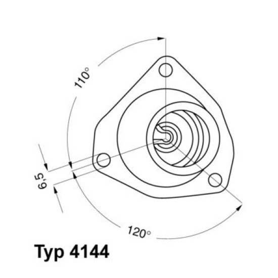 Water / Coolant Thermostat for Opel Vectra 1.6 8v - 16LZ2 & C16NZ2