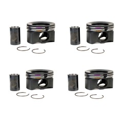 Set of 4 Pistons for Citroen Relay 2.2 BlueHDi - DW12RU - 4HA, 4HB, 4HH, BNF