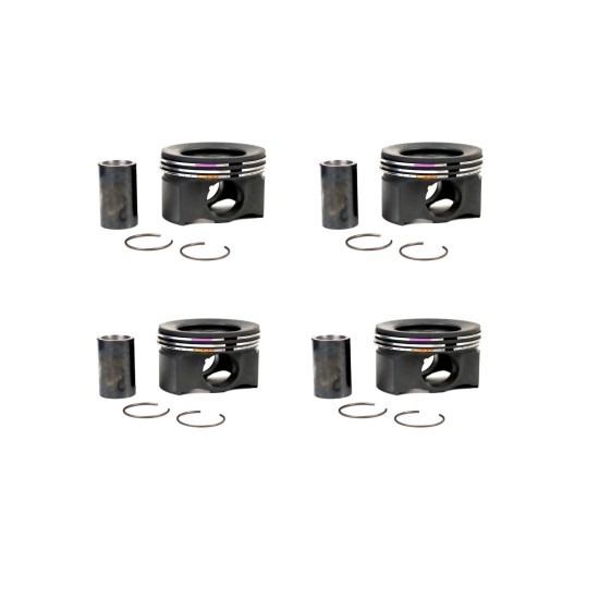 Set of 4 Pistons for Citroen Relay 2.2 BlueHDi - DW12RU - 4HA, 4HB, 4HH, BNF