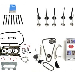 Timing Chain Kit, Set of Valves, Head Gasket Set & Bolts for Dacia 0.9 TCe H4B