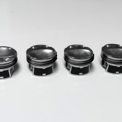 4 Piston with Rings for Nissan Juke, Pulsar, Qashqai 1.2 DIG-T - HR12DDT, HRA2DDT