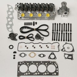 Cylinder Head Kit with Water Pump and Timing Belt Kit for Hyundai D / TD 8v D4BA 4D56