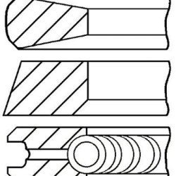 Set of Piston Rings For Citroen C-Crosser, C5, C6 & C8 2.2 HDi